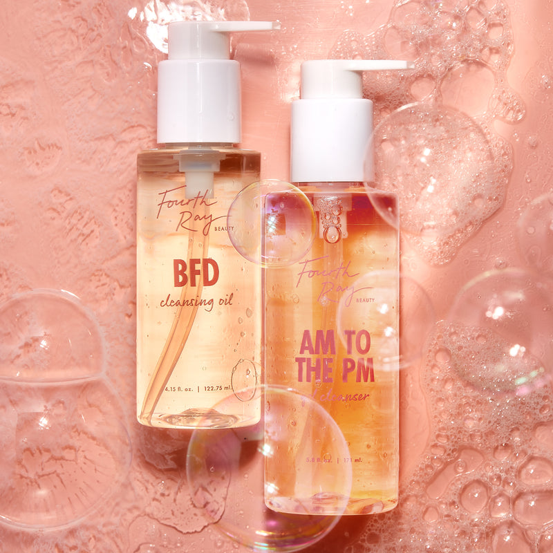 Come Clean Cleansing Duo includes BFD Cleansing Oil and AM to the PM Gel Cleanser face wash for double cleanse routine